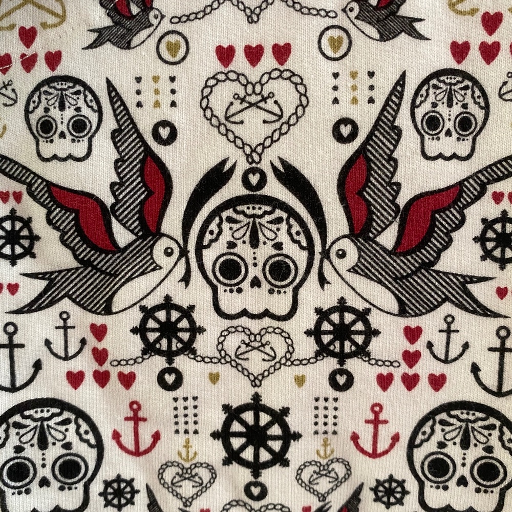Loungefly Sugar Skull Patterned Hoodie